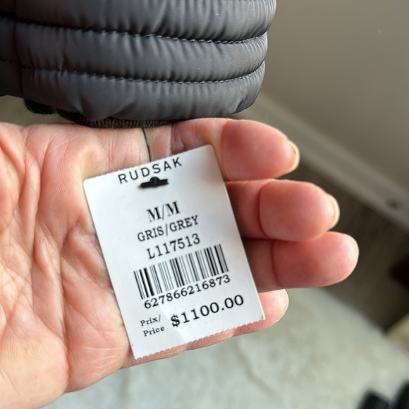 Brand new Rudsak dark grey down jacket medium - Picture 3 of 17